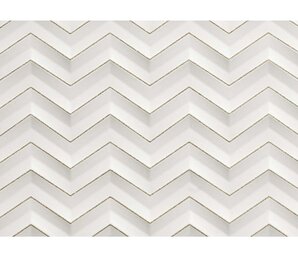 Фото 3D White Chevron Glitter Matt 30х56 600080000407 Atlas Concorde