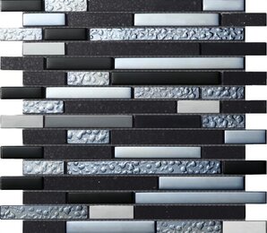 Фото Мозаика Quartz Black 30*30 Inter Matex