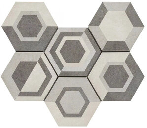 Фото Плитка Rewind Decoro geometrico Vanilla R4DT 21х18.2 Ragno