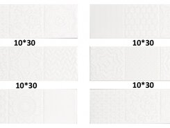 Плитка СП658 Плитка MONOPOLE ESENCIA RELIEVE BLANCO BRILLO 10*30