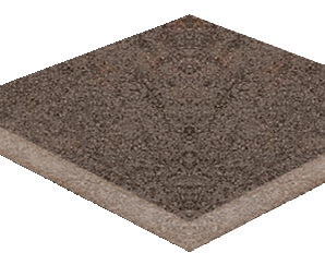Фото Cart.PIETRA de FIRENZE NERO curvo 33*33/4 (set 2 pcs) Natucer