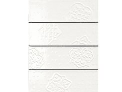 Плитка Brick Glossy WHITE Dec R4GP 10x30