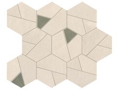 Плитка Boost Pro Ivory Mosaico Hex Olive 25x28 +33808