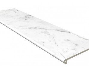 Фото Ступень Marble Carrara Blanco Peldano Redondeado 30x120 Gres de Aragon