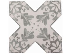 Плитка BECOLORS CROSS 13,25X13,25 DEC. STENCIL GREY