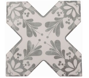 Фото becolors cross 13,25x13,25 dec. stencil grey Cevica
