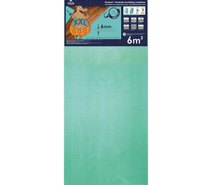 Фото Подложка листовая XXL под ламинат и паркетную доску 1200×500×6мм, бирюзовая уп.6м2 solid