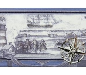 Фото СД129 Декор MARITIMA NAUTICA CENEFA-1 10*20 Maritima Ceramics