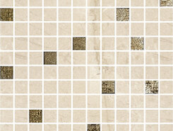 Плитка ALBERONA Mosaico Marfil-Gold 30x30