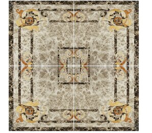 Фото Dell Imperatore Roseton Light 60x60x4 infinity-ceramic