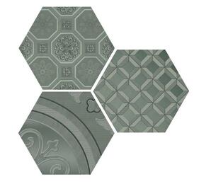 Фото DEC. VODEVIL GREY 3 PZ/ 3ШТ/КОМП. 17.50x17.50 Cifre Ceramica