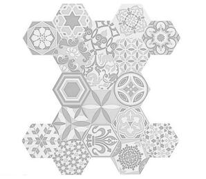 Фото DEC. VODEVIL WHITE 17.50x17.50 Cifre Ceramica