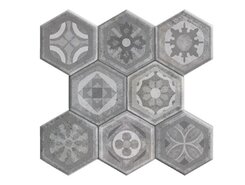 Плитка Pav. Hexagonal Asland Gris 37.2x38.8