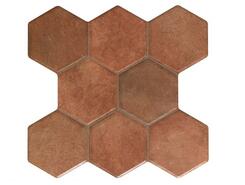 Плитка Pav. HEXAGONAL CASTILLA MARRON 37.2x38.8