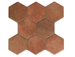 Плитка Pav. HEXAGONAL CASTILLA MARRON 37.2x38.8