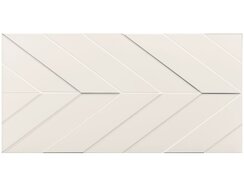 4D Chevron White Matt Rett 40х80