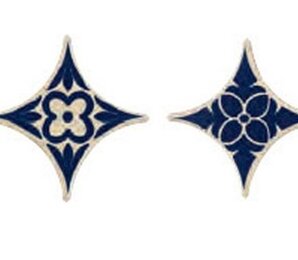 Фото Вставка Taco Estrella Azul 7x7 Azulejos Borja