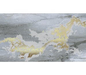 Фото Decor Solitaire Gold Blu Lapp/Rett 30x60 (комп/2 шт) Brennero Ceramiche