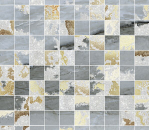 Фото MQSB Mosaico Q. Solitaire Blu Mix 29,7х29,7 (Р) (6шт)  Brennero Ceramiche