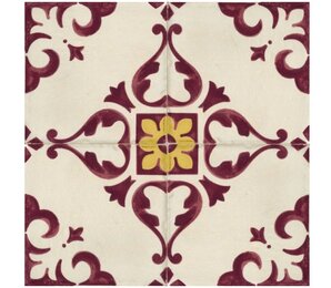 Фото Декор 8333 Jolie Ivoire Purple Trama (комп/4шт) 10х10 Marca Corona