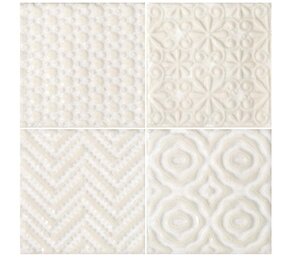 Фото Декор 8334 Jolie Blanc (комп/4шт) 10х10 Marca Corona