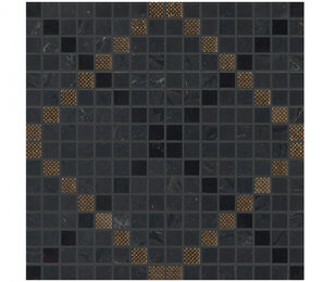 Фото Декор Newluxe Black Tessere Art 30,5х30,5 Marca Corona