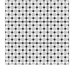 Фото Pre-cut Rondo Grey (Black joint) 60x60 Matt staro
