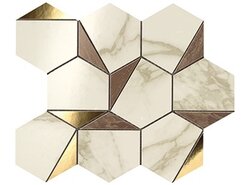 Плитка Marvel Gold Hex Brown-Calacatta 25x29 +29556