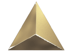 Плитка Evoke Level Gold Laser Glossy 15x17
