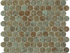 Плитка Sheer Deco Rust Round Mosaico