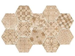 Плитка R55U Epoca Decoro cementine Rosa 21*18.2