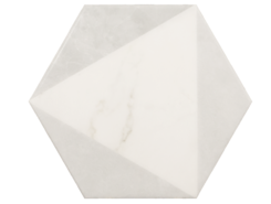 CARRARA Hexagon Peak 17,5x20 см