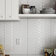 23344 CHEVRON WALL White LEFT 5,2х18,6 см фото5
