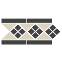 Фото Border LISBON-1 with 1 strip Stand.(Tr.16, Dots 14, Strips 14) 28х15 см topcer