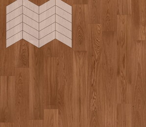 Фото Дуб Рустик Хани лак 12.5x32.8-40 60° lab-arte