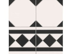 Oxford Negro Cenefa 33x33