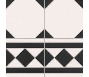 Фото Oxford Negro Cenefa 33x33 realonda