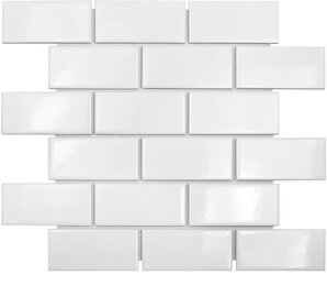 Фото Brick White Glossy (A32000/A1001G) 291х295х6 starmosaic