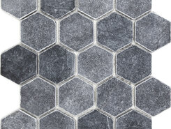 Hexagon VBs Tumbled 64X74 (305X305X8), натур. мрамор