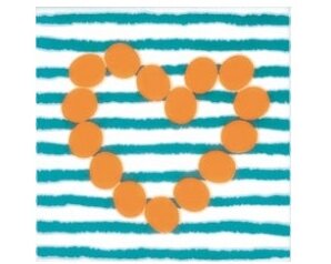 Фото Дек. AGATHA CORAZON LINEAS TURQUESA 20x20 Pamesa Ceramica
