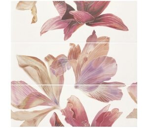 Фото Панно DECOR SET(3) BLOOM STRAWBERRY 84*85 Ape Ceramica