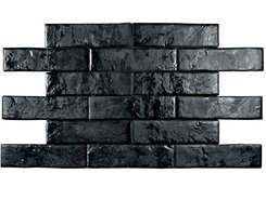 Плитка BrickWall Negro 7x28