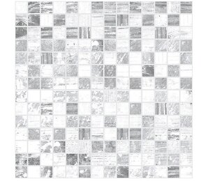Фото Мозаика Extra серый+белый 30х30 laparet