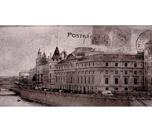 Фото Декор Postcard grey 2 20х50 Konskie ceramika