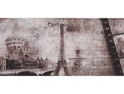 Плитка Декор Postcard grey 3 20х50