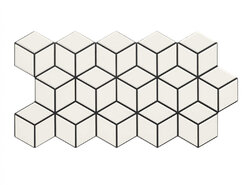 Плитка Rhombus Snow 51x26