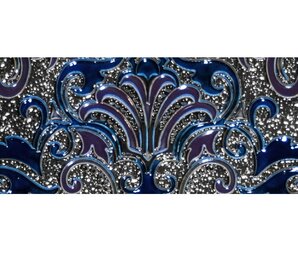 Фото Decor Damasco Cobalto 10x30 Absolut Keramika