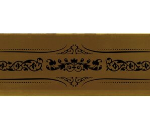 Фото Decor Versalles Gold Negro 10x30 Absolut Keramika