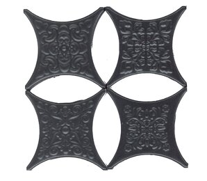 Фото Estrella Set Core Negro 6,7x6,7 Absolut Keramika
