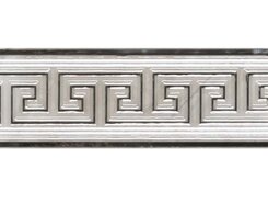Cenefa Coliseum Silver 8x25
